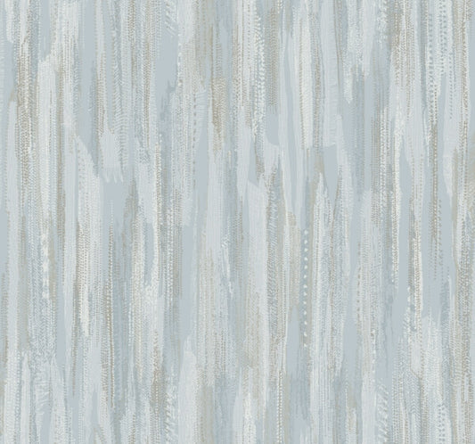 Tribeca Light Blue Texture Stripe Wallpaper