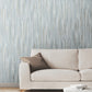 Tribeca Light Blue Texture Stripe Wallpaper