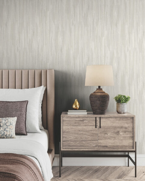 Tribeca Dove Texture Stripe Wallpaper