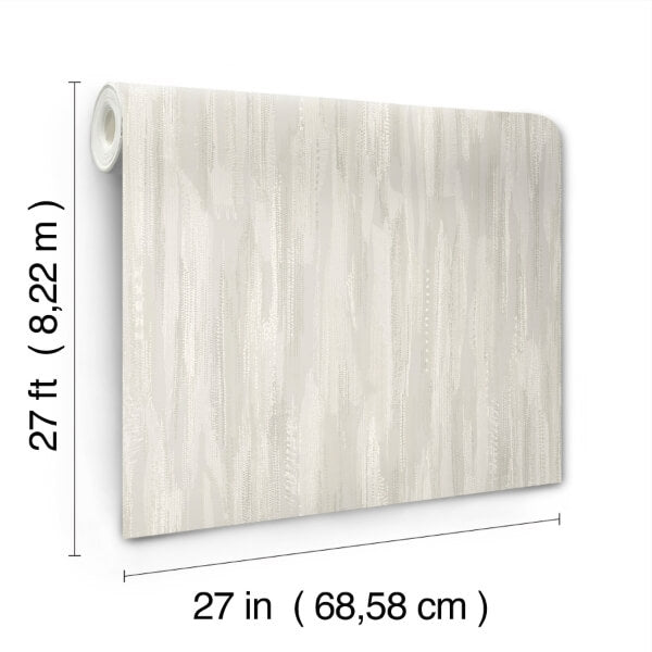 Tribeca Dove Texture Stripe Wallpaper