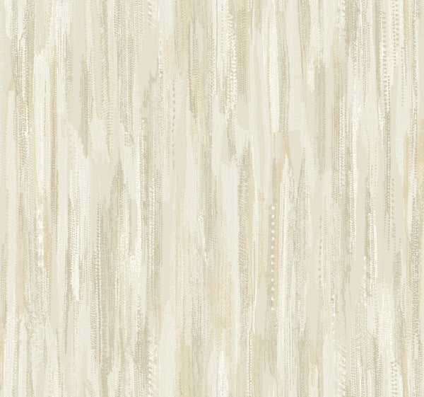 Tribeca Gold Texture Stripe Wallpaper