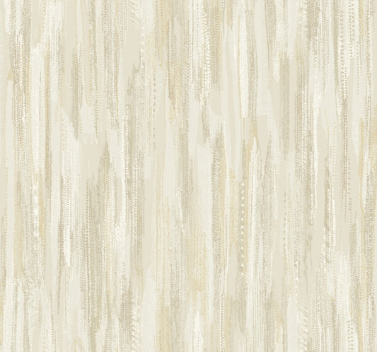 Tribeca Gold Texture Stripe Wallpaper