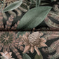 Enchanted Garden Chocolate Tropical Wallpaper
