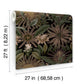 Enchanted Garden Chocolate Tropical Wallpaper
