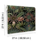 Enchanted Garden Green Tropical Wallpaper