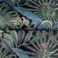 Enchanted Garden Navy Tropical Wallpaper
