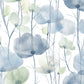 Cotswolds Poppies Blue Floral Wallpaper