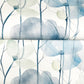 Cotswolds Poppies Blue Floral Wallpaper