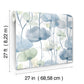 Cotswolds Poppies Blue Floral Wallpaper