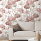 Cotswolds Poppies Red Floral Wallpaper