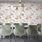 Cotswolds Poppies Pastel Floral Wallpaper