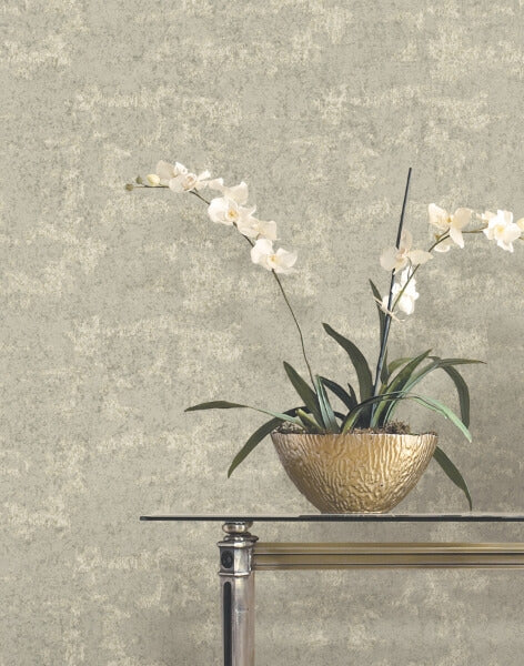 Crystal Cloud Taupe Beaded Wallpaper