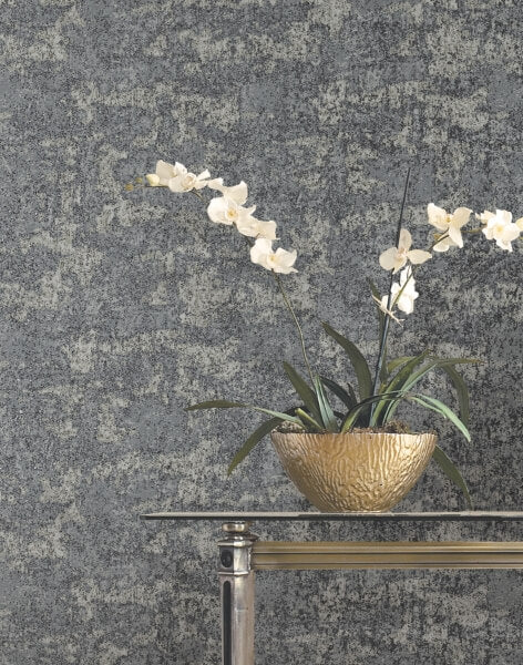 Crystal Cloud Charcoal Beaded Wallpaper