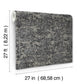 Crystal Cloud Charcoal Beaded Wallpaper