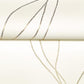 Society Hill White Abstract Leaf Wallpaper