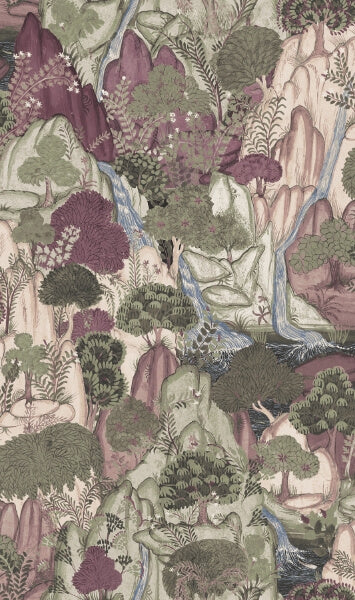 Falling Waters Plum Scenic Wallpaper
