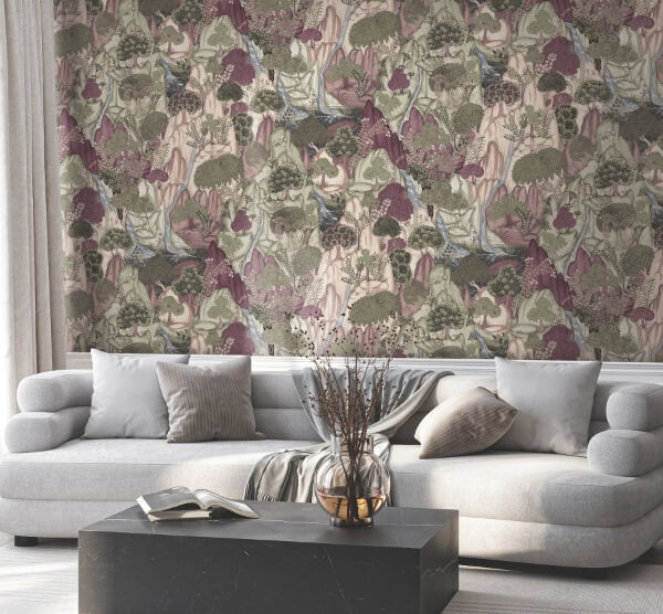 Falling Waters Plum Scenic Wallpaper