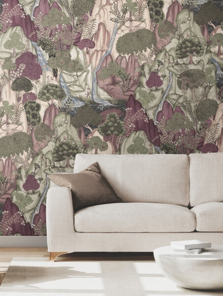 Falling Waters Plum Scenic Wallpaper