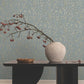 Filigree Light Blue Abstract Wallpaper