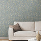 Filigree Light Blue Abstract Wallpaper