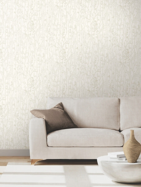 Filigree Pearl Abstract Wallpaper