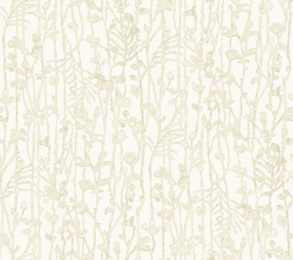 Filigree Beige Abstract Wallpaper