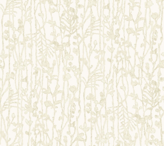 Filigree Beige Abstract Wallpaper
