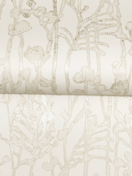 Filigree Beige Abstract Wallpaper