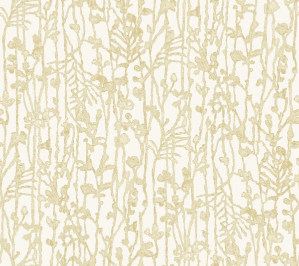 Filigree Gold Abstract Wallpaper