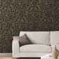 Filigree Black Abstract Wallpaper