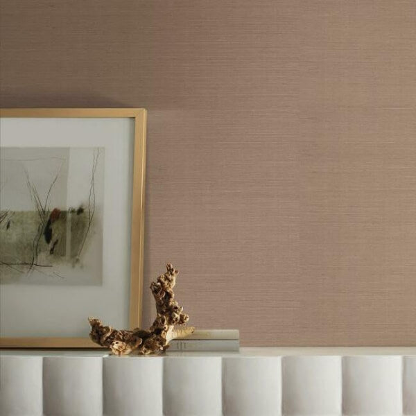 Sisal Twill Color Grasscloth Light Taupe Wallpaper