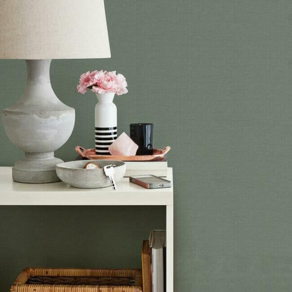 Sisal Twill Color Grasscloth Aquamarine Wallpaper