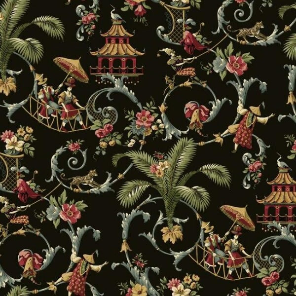 Mandarin Rose Red Wallpaper