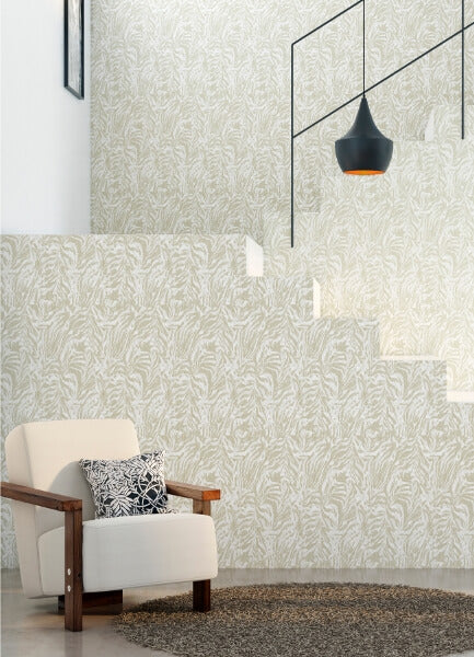 Davy Taupe Zebra Wallpaper