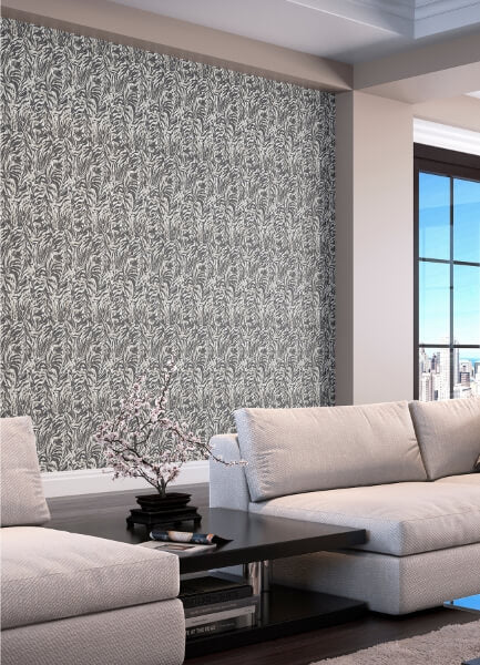 Davy Charcoal Zebra Wallpaper
