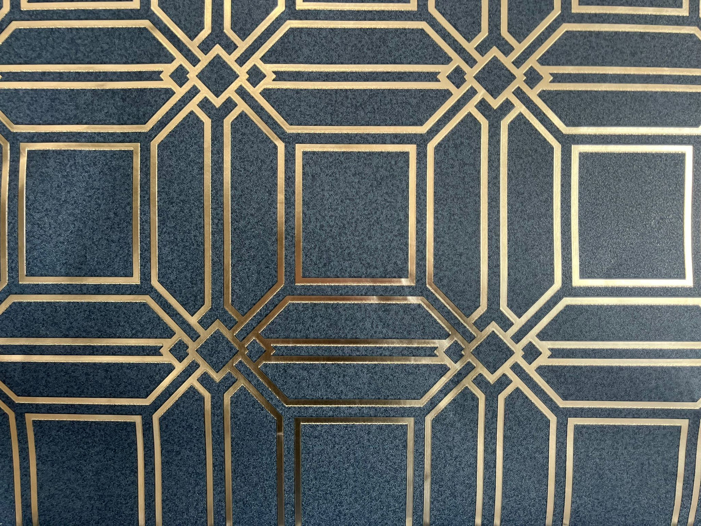 Golden Maze on Azure Wallpaper