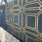 Golden Maze on Azure Wallpaper