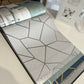 Silver Geometric Elegance Wallpaper