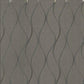 Wavy Stripe Black Metallic Wallpaper