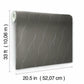 Wavy Stripe Black Metallic Wallpaper