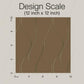 Wavy Stripe Tan Metallic Wallpaper