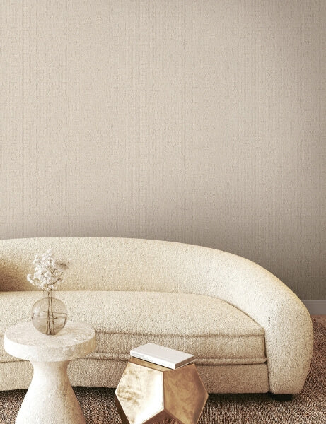 Stretched Hexagons Cream Wallpaper