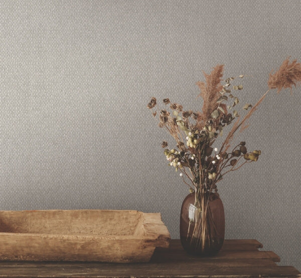Stretched Hexagons Light Grey Wallpaper