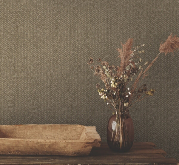Stretched Hexagons Burnished Copper Wallpaper