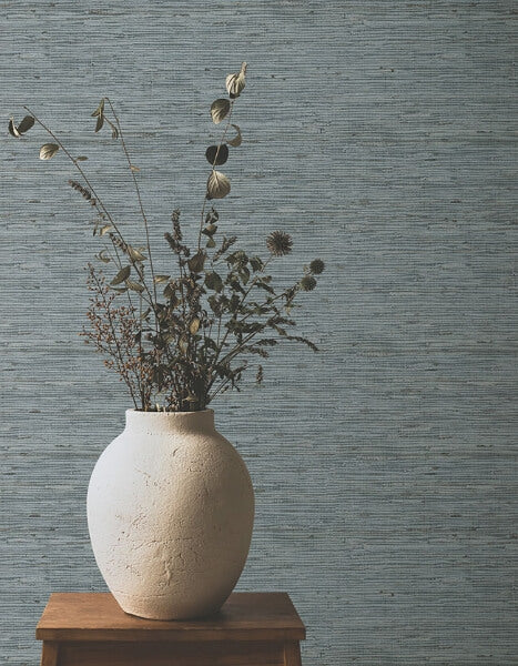 Oceanside Grass Grey Mist Wallpaper