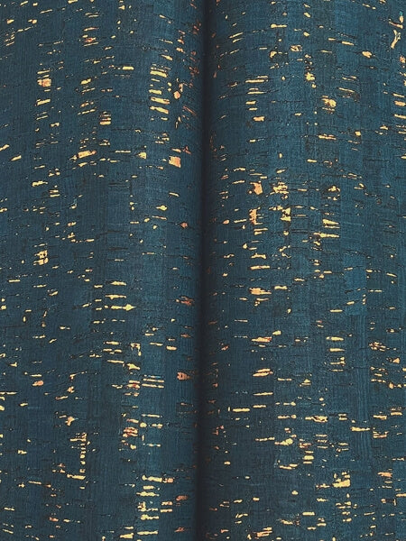 Caldera Cork Navy / Gold Wallpaper