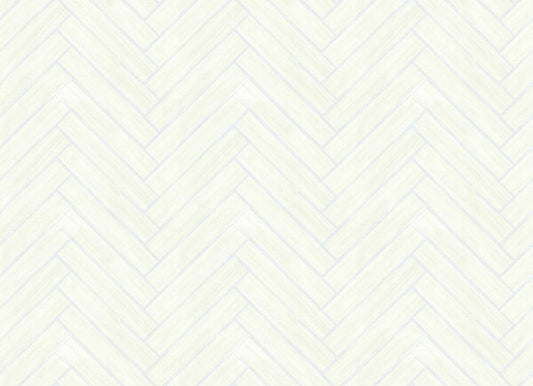 Herringbone Wood Veneer Apple Blossom Wallpaper