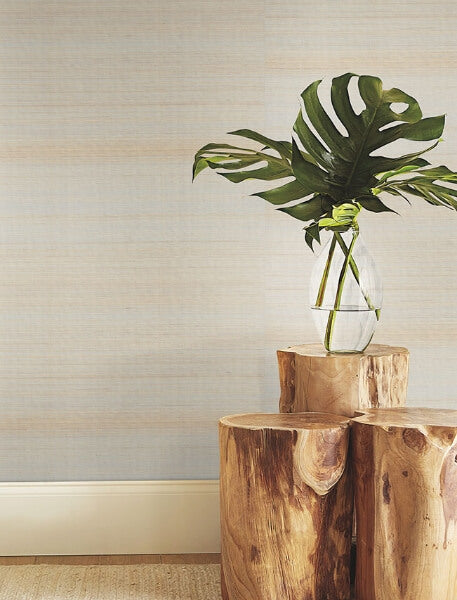 Tailored Abaca White Pearl Wallpaper