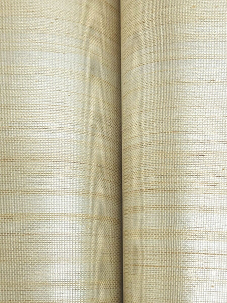 Tailored Abaca White Pearl Wallpaper