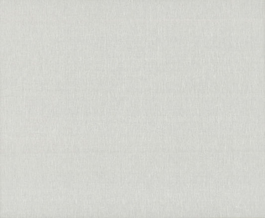 Sheer Linen Silver White Wallpaper